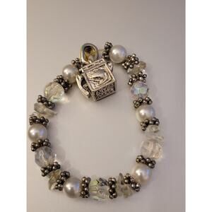 Prayer Box stretch Adjustable Charm Bracelet  fits Sm/Med